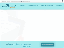 Tablet Screenshot of footcenterlaser.com